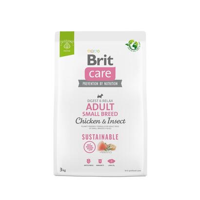 brit-care-dog-sustainable-adult-small-breed-chicken-insect-alimento-seco-para-perros-3-kg