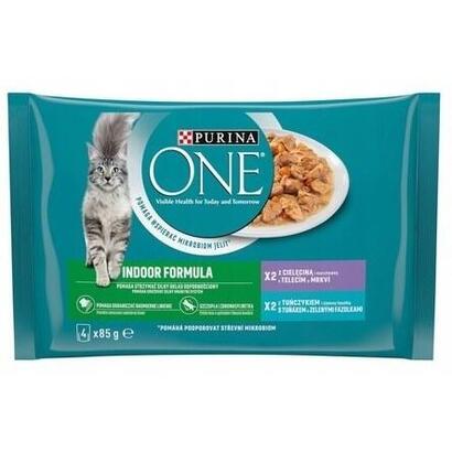 purina-one-indoor-tuna-veal-comida-humeda-para-gatos-4x85g