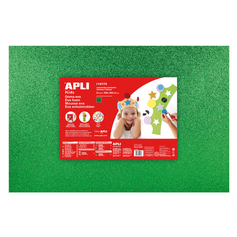 apli-goma-eva-purpurina-verde-600x400mm-3-hojas-brillantes-y-flexibles