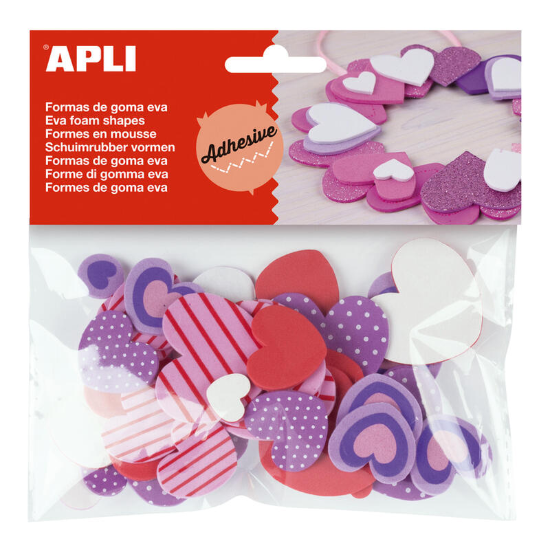 pack-de-5-unidades-apli-formas-goma-eva-adhesivas-corazones-estampados-40-u-faciles-de-pegar-diseno-de-corazones-40-unidades-por