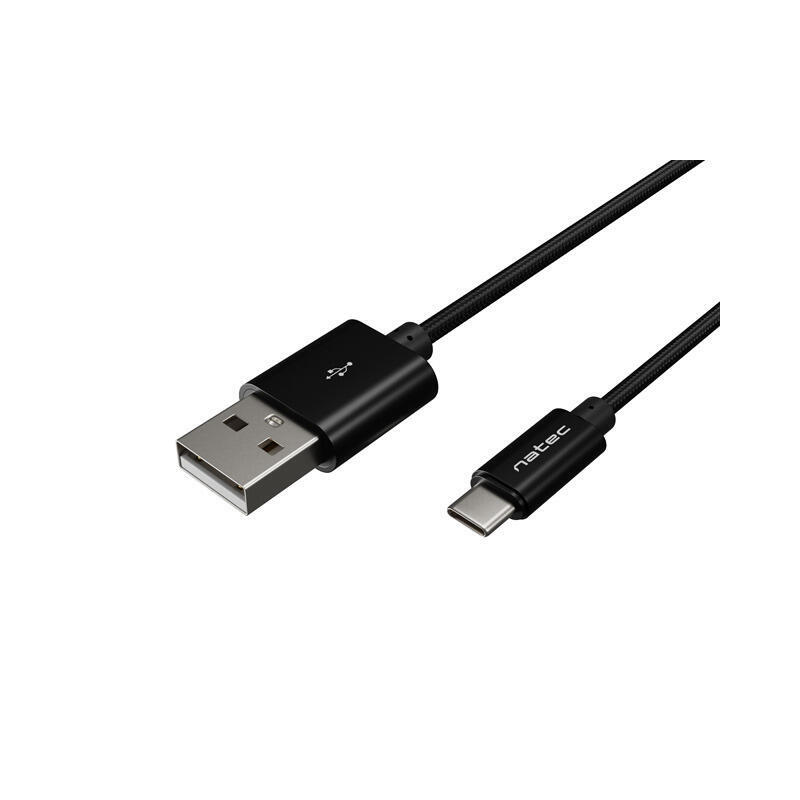 natec-prati-usb-tipo-c-to-type-a-cable-1m-nylon-black
