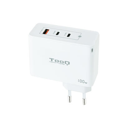 tooq-cargador-de-pared-gan-2xusb-cpd-usb-aqc-100w