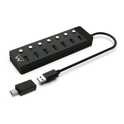 hub-ewent-7-puertos-usb-30-interruptor-usb-tipo-a-adaptador-usb-tipo-c