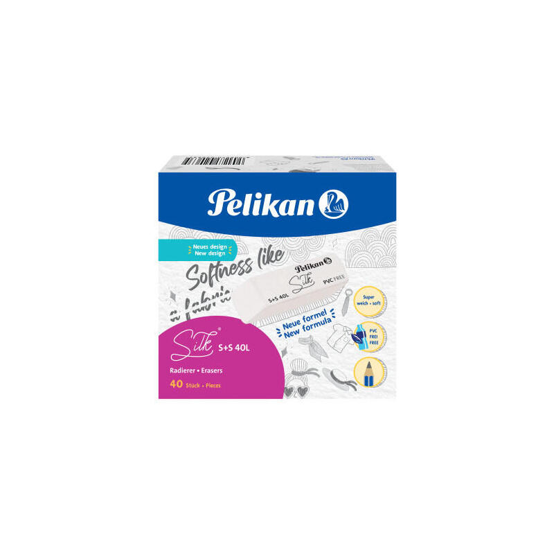 pelikan-606141-goma-plastico-blanco-40-piezas