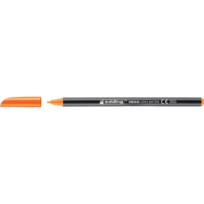 pack-de-10-unidades-edding-1200-rotulador-punta-redonda-trazo-1mm-tinta-con-base-de-agua-color-naranja-neon