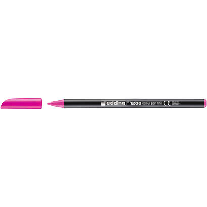 pack-de-10-unidades-edding-1200-rotulador-punta-redonda-trazo-1mm-tinta-con-base-de-agua-color-rosa-neon