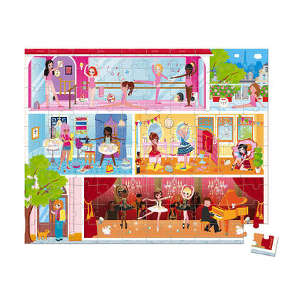 janod-puzzle-en-una-maleta-dance-academy-100-piezas