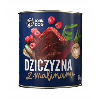 john-dog-berry-adult-venison-with-raspberries-comida-humeda-para-perros-800-g