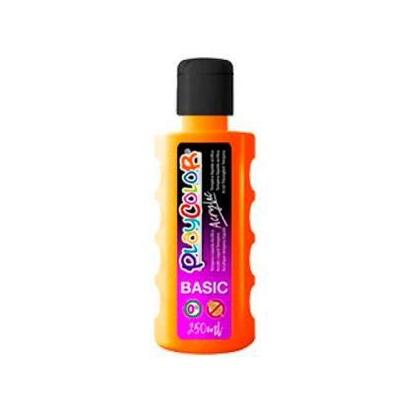 playcolor-pintura-acrylic-basic-botella-250ml-naranja