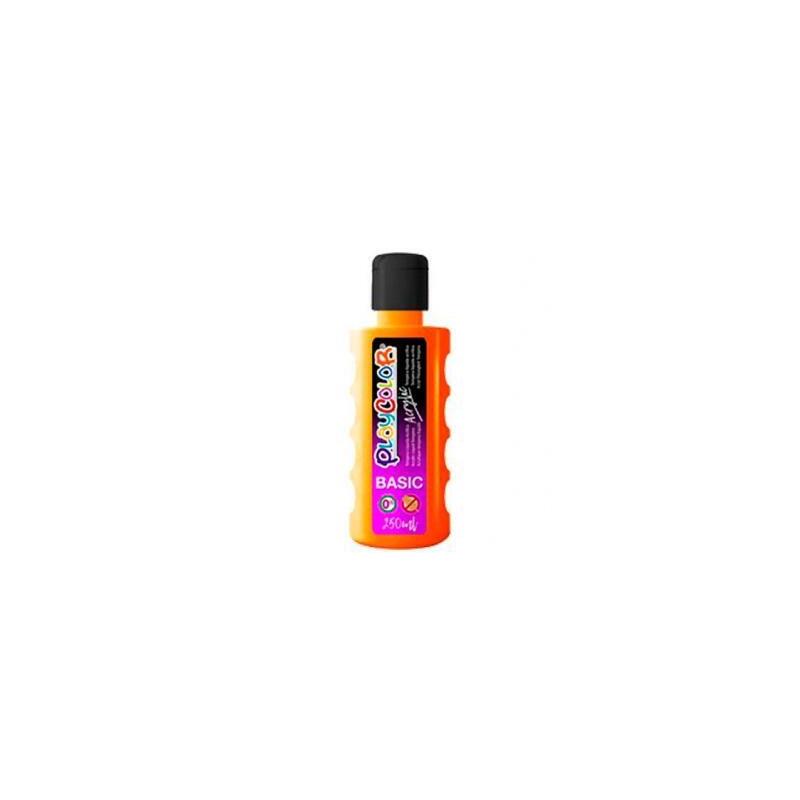 playcolor-pintura-acrylic-basic-botella-250ml-naranja