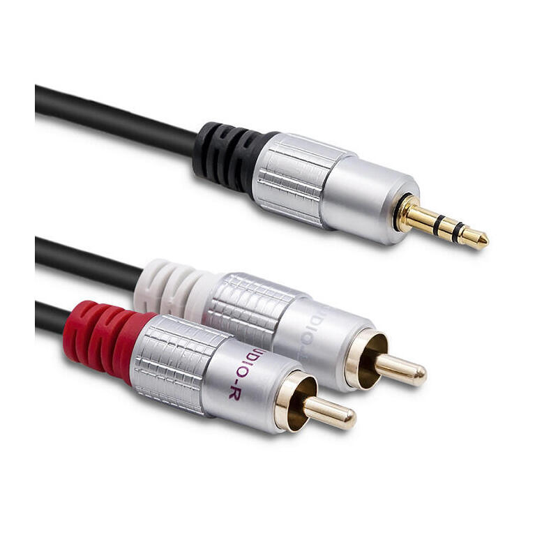 qoltec-52340-cable-2xrca-mini-jack-35mm-macho-2m-black qoltec-52340-cable-2xrca-mini-jack-35mm-macho-2m-black