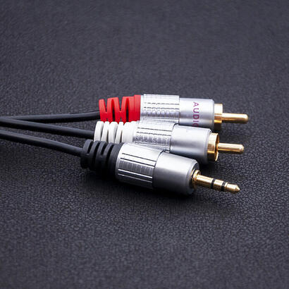qoltec-52340-cable-2xrca-mini-jack-35mm-macho-2m-black