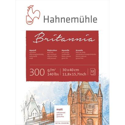 hahnemuhle-britannia-watercolour-cold-pressed-30x40cm-300g-12-sh