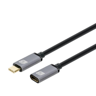 techly-usb-32-gen-2-usb-c-m-f-e-mark-cable-1m-black