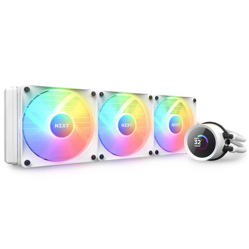 refrigerador-liquido-cpu-nzxt-kraken-360-rgb-3x120-blanco-vent-rgb-display-lcd refrigerador-liquido-cpu-nzxt-kraken-360-rgb-3x120-blanco-vent-rgb-display-lcd