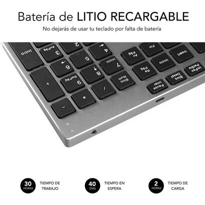 teclado-espanol-subblim-keyboard-advance-extended-grey