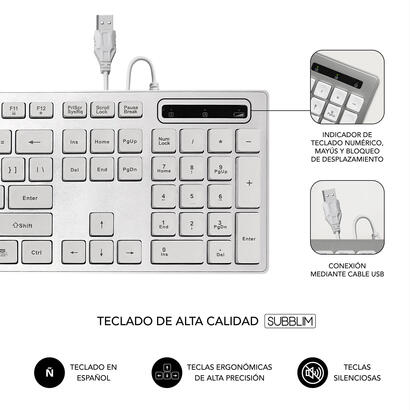 teclado-subblim-wired-ergo-keys-silent-flat-hq-plata