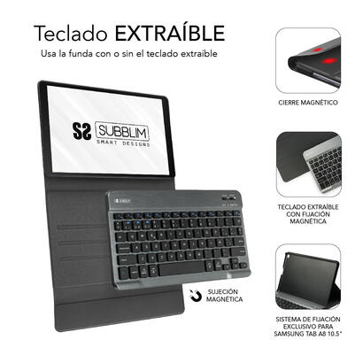 funda-tablet-subblim-keytab-pro-teclado-bluetooth-para-samsung-tab-a8-105-x200205-black