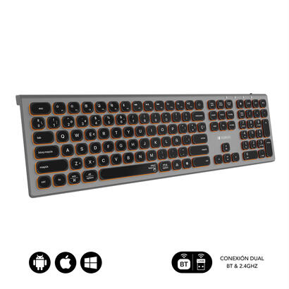 teclado-espanol-inalambrico-subblim-master-gris-y-negro