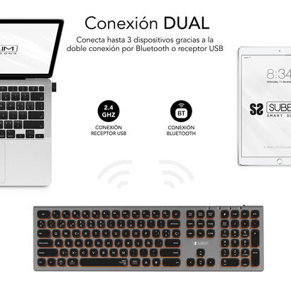 teclado-espanol-inalambrico-subblim-master-gris-y-negro