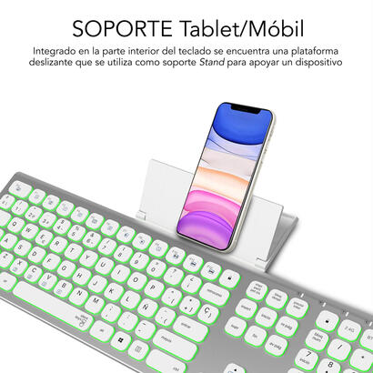 teclado-espanol-inalambrico-subblim-master-plata-y-blanco