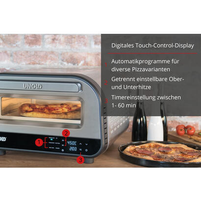 horno-de-pizza-unold-luigi-acero-inoxidablenegro-1700-w-para-pizzas-de-hasta-aprox-o-30-cm-68816