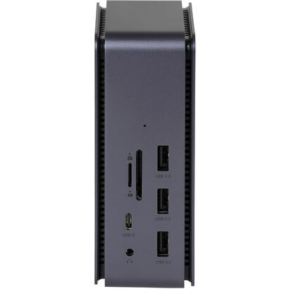 estuff-es623015-base-para-portatil-y-replicador-de-puertos-alambrico-usb4-aluminio-negro