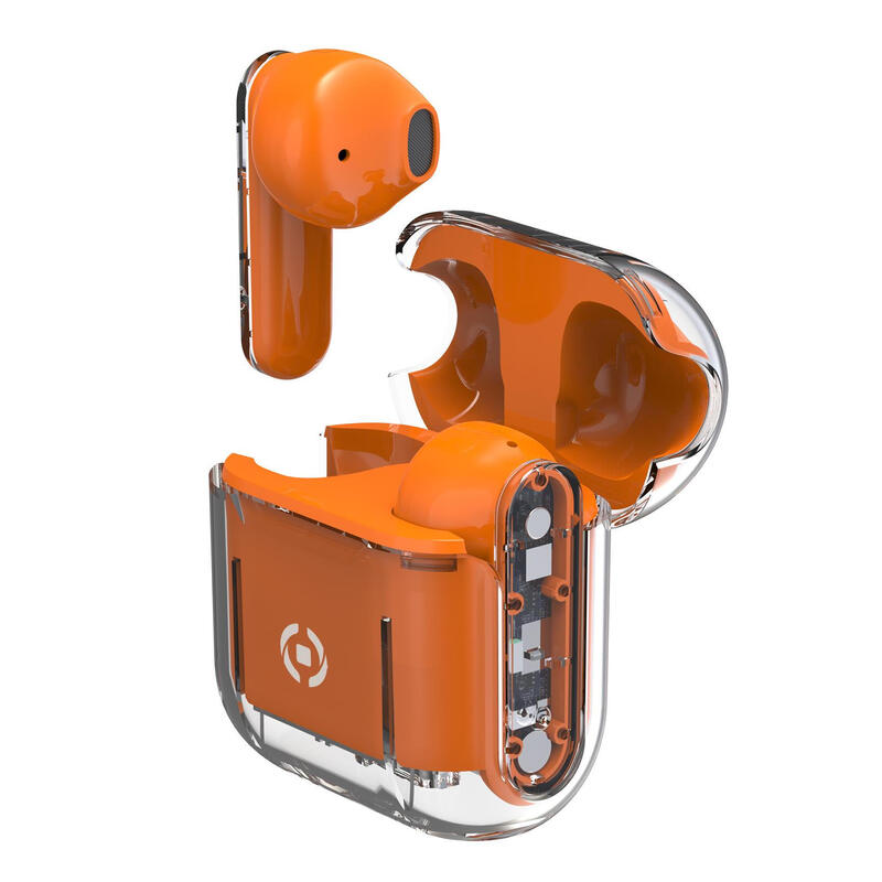 celly-sheer-auriculares-true-wireless-stereo-tws-naranja-transparente