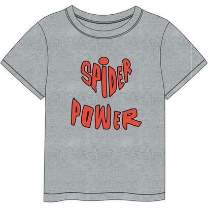 camiseta-corta-single-jersey-spiderman-gris-talla-2a