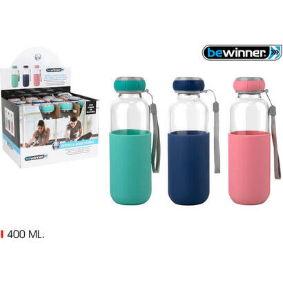 botella-agua-vidrio-silicona-400-bewin