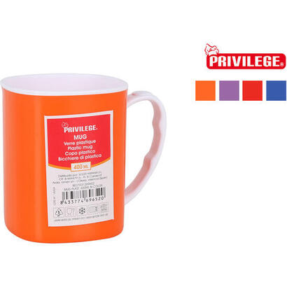 mug-plastico-350ml-bicolor-privilege-colores-surtidos