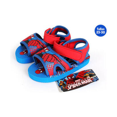 sandalias-playa-con-velcro-spiderman-talla-24