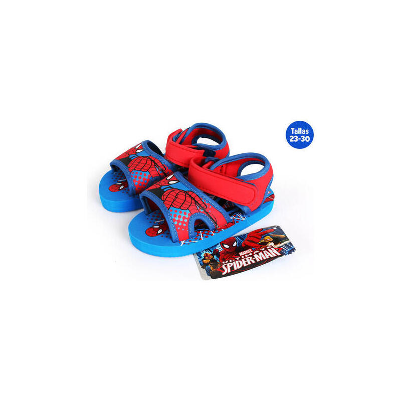 sandalias-playa-con-velcro-spiderman-talla-24