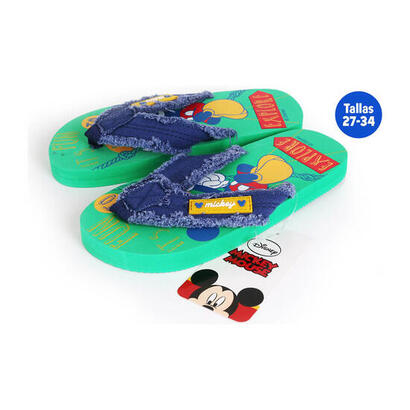 zapatillas-verano-ninos-mickey-verde-talla-29