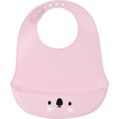 safta-babero-de-silicona-koala-pink