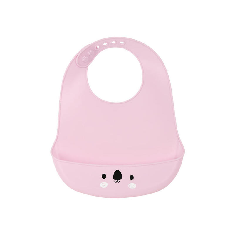 safta-babero-de-silicona-koala-pink