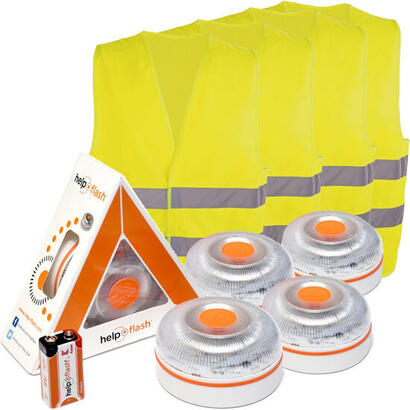 4x-help-flash-v2-2021-luz-de-emergencia-autonoma-4-chalecos-naranja