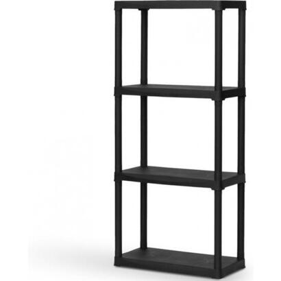 estanteria-linea-tempo-con-4-estantes-de-polipropileno-negro-60-x-30-x-133-cm