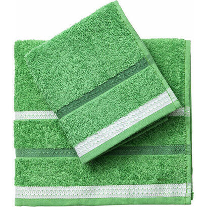 set-de-2-toallas-50x30cm-90x50cm-450gsm-100-algodon-verde-con-rayas