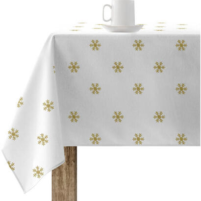 mantel-resinado-antimanchas-modelo-snowflakes-gold-talla-140x140