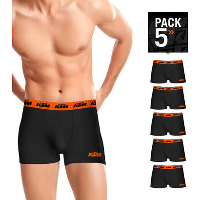 set-de-5-boxers-boxer-ktm-microfibra-60-poliester-35-elastano-multicolor-negros-con-cintura-naranja-talla-s