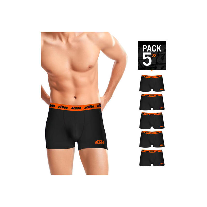 set-de-5-boxers-boxer-ktm-microfibra-60-poliester-35-elastano-multicolor-negros-con-cintura-naranja-talla-s