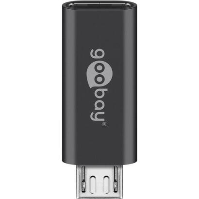 goobay-55553-cambiador-de-genero-para-cable-usb-micro-b-usb-c-gris