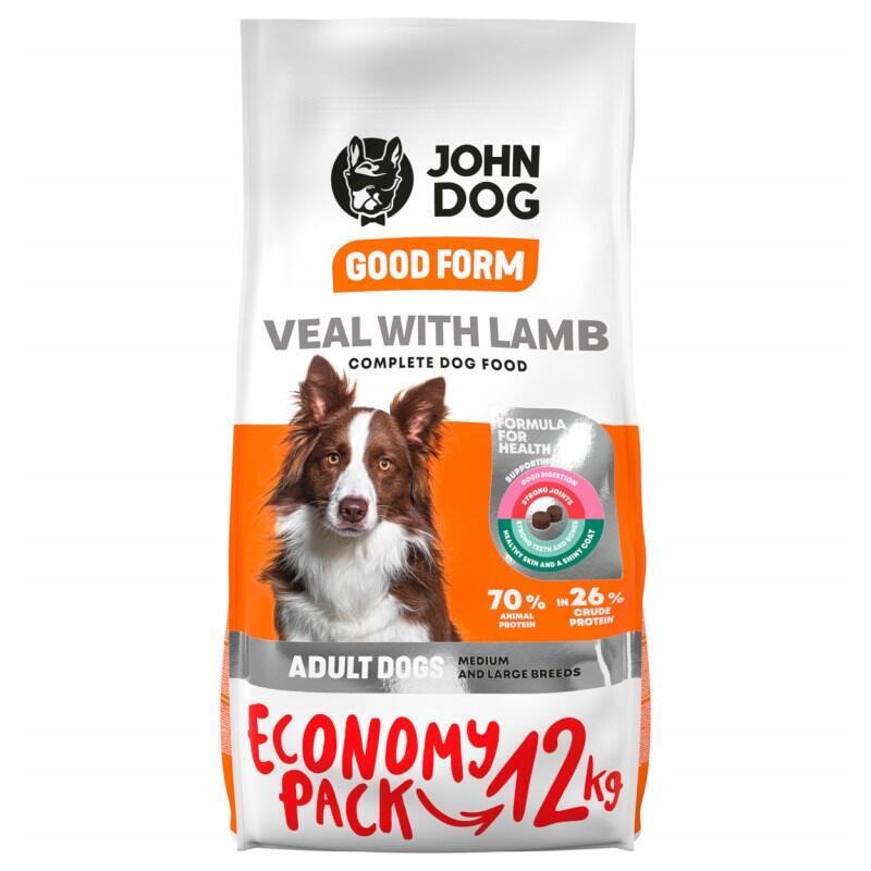 john-dog-good-form-adult-medium-and-large-breeds-veal-with-lamb-alimento-seco-para-perros-12-kg