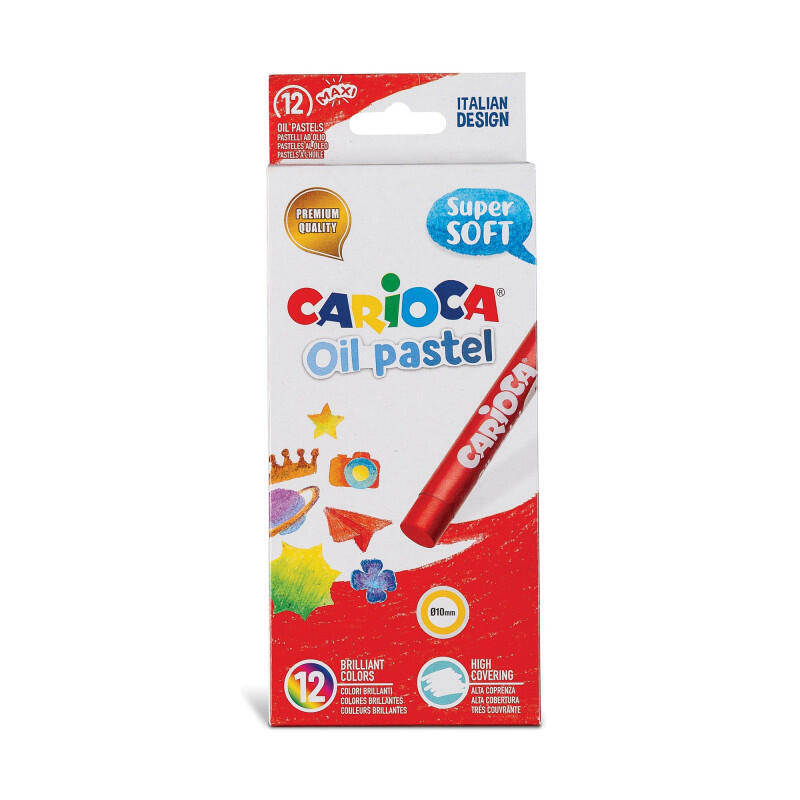 carioca-43277-pastel-pastel-al-oleo-negro-azul-marron-verde-naranja-rosa-rojo-rosa-violeta-blanco-amarillo-12-piezas carioca-43277-pastel-pastel-al-oleo-negro-azul-marron-verde-naranja-rosa-rojo-rosa-violeta-blanco-amarillo-12-piezas