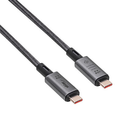 akyga-ak-usb-45-cable-usb-1-m-usb4-gen-3x2-usb-c-negro