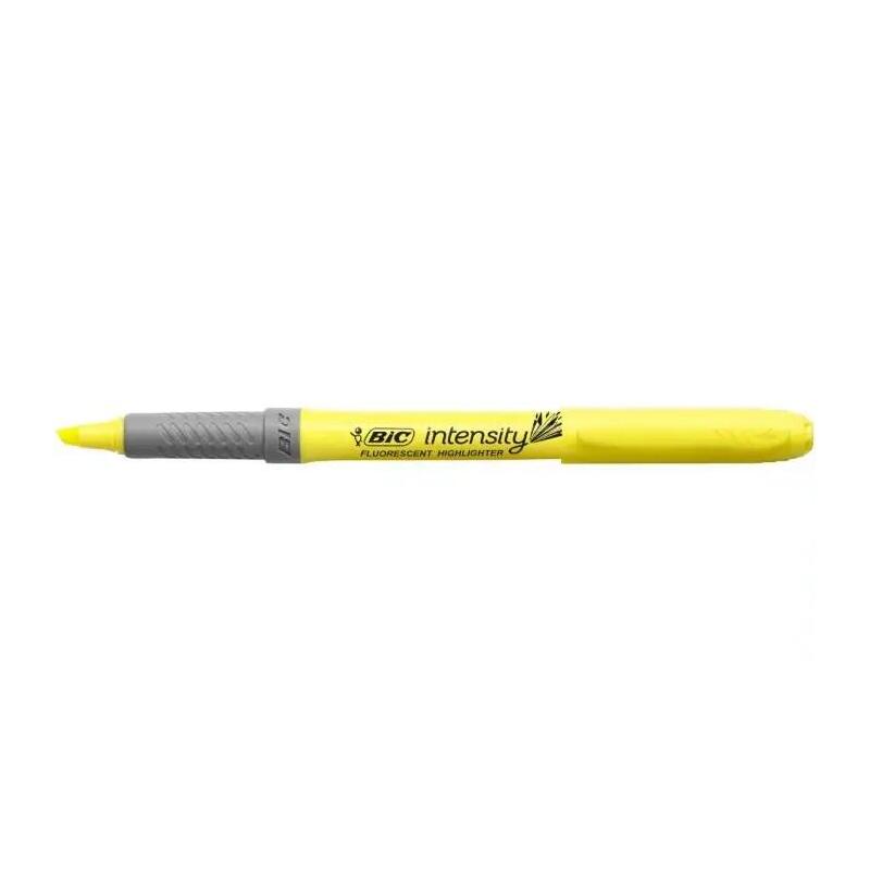bic-highlighter-grip-pack-de-12-marcadores-fluorescentes-pastel-punta-biselada-trazo-entre-160-y-330mm-grip-texturizado-colores-