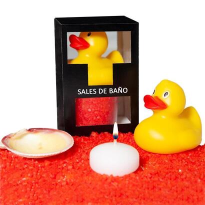 set-sales-bano-aroma-frutos-rojos-pato-vela-y-concha-150-gr