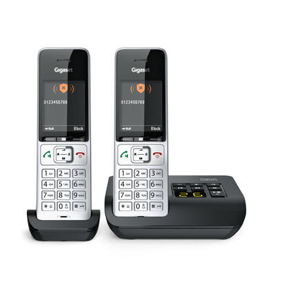gigaset-comfort-500a-duo-telefono-dectanalogico-identificador-de-llamadas-negro-plata