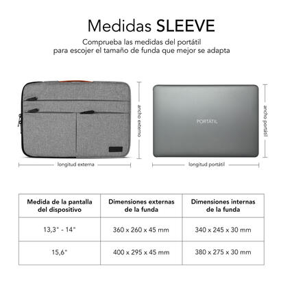 funda-subblim-air-padding-360-sleeve-para-portatiles-hasta-14-gris-claro